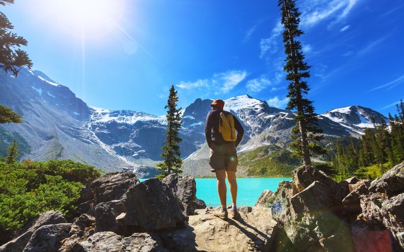 Hiking yoho national Park