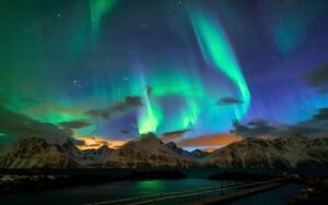 Lofoten islands northern lights