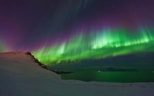 Aurora activity Kp index 7 northern lights